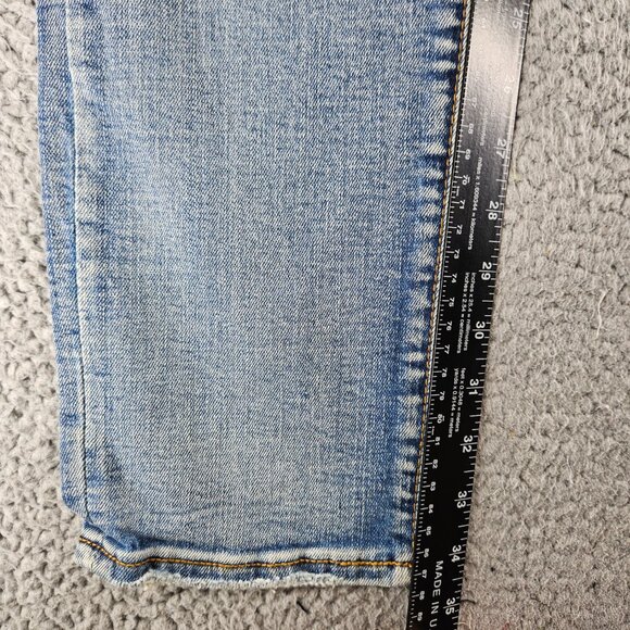 mnml Jeans Mens 34 Blue X203 Stretch Denim Distressed Ripped Slim Fit - Picture 11 of 16